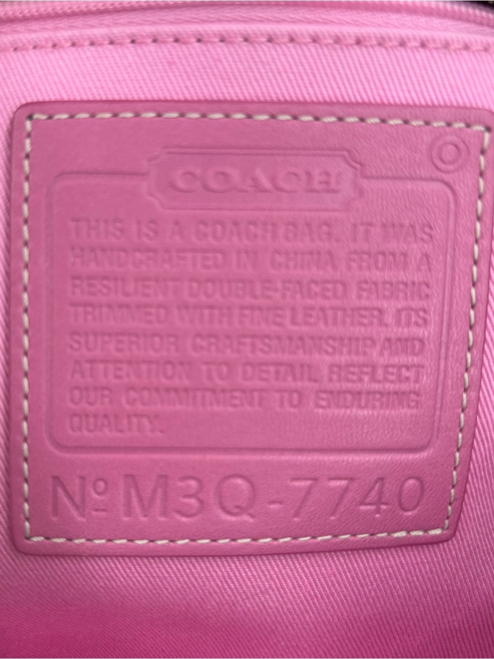Coach Hampton Navy Blue Canvas Market Tote Bag 7740 Vintage Y2K - Picture 5 of 8